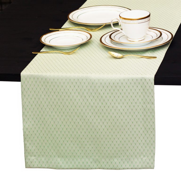 Sage Green Table Runner, Waterproof Dresser Scarf, Outdoor Coffee Table